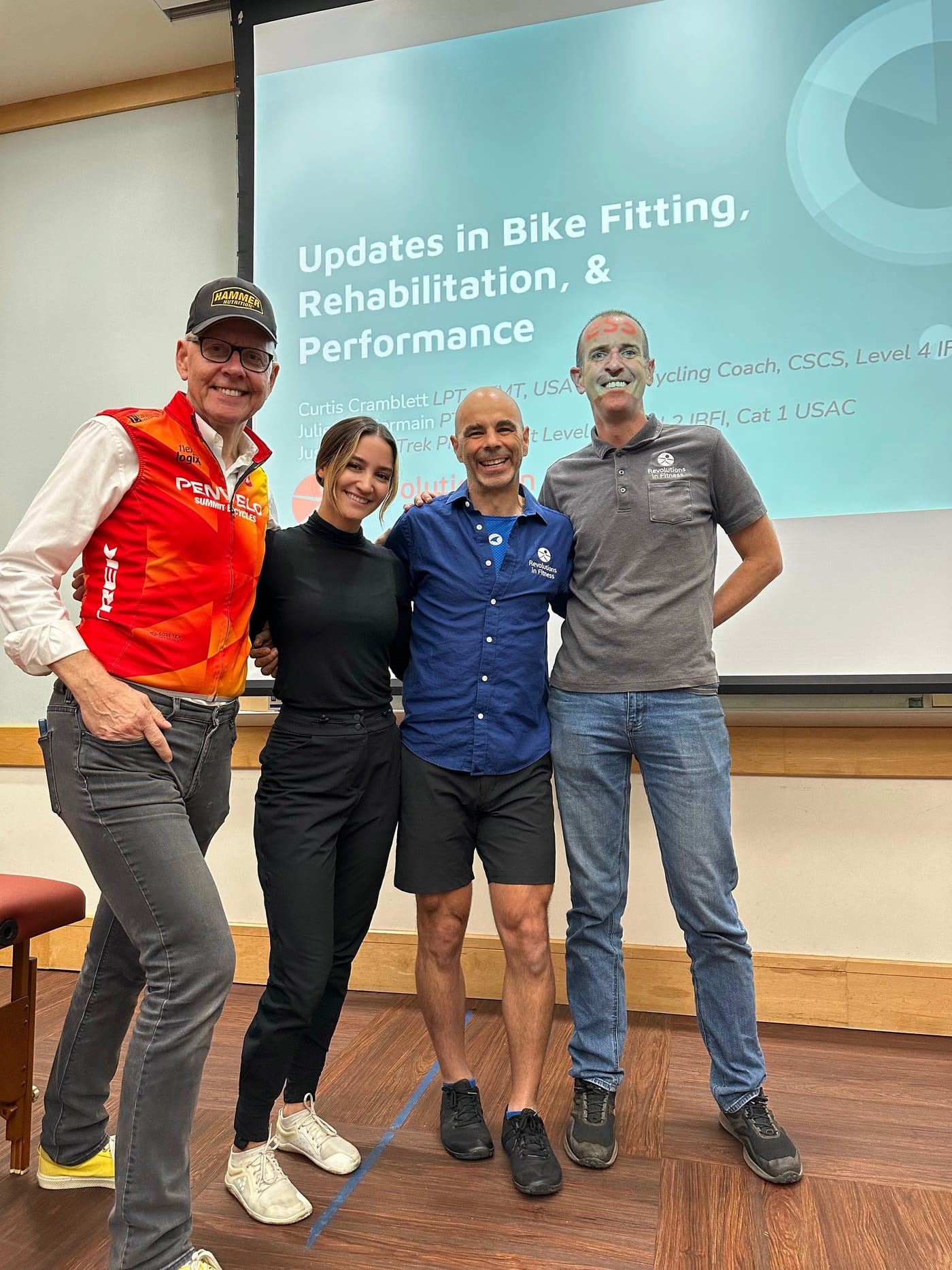 Juliet with physical therapy colleagues
