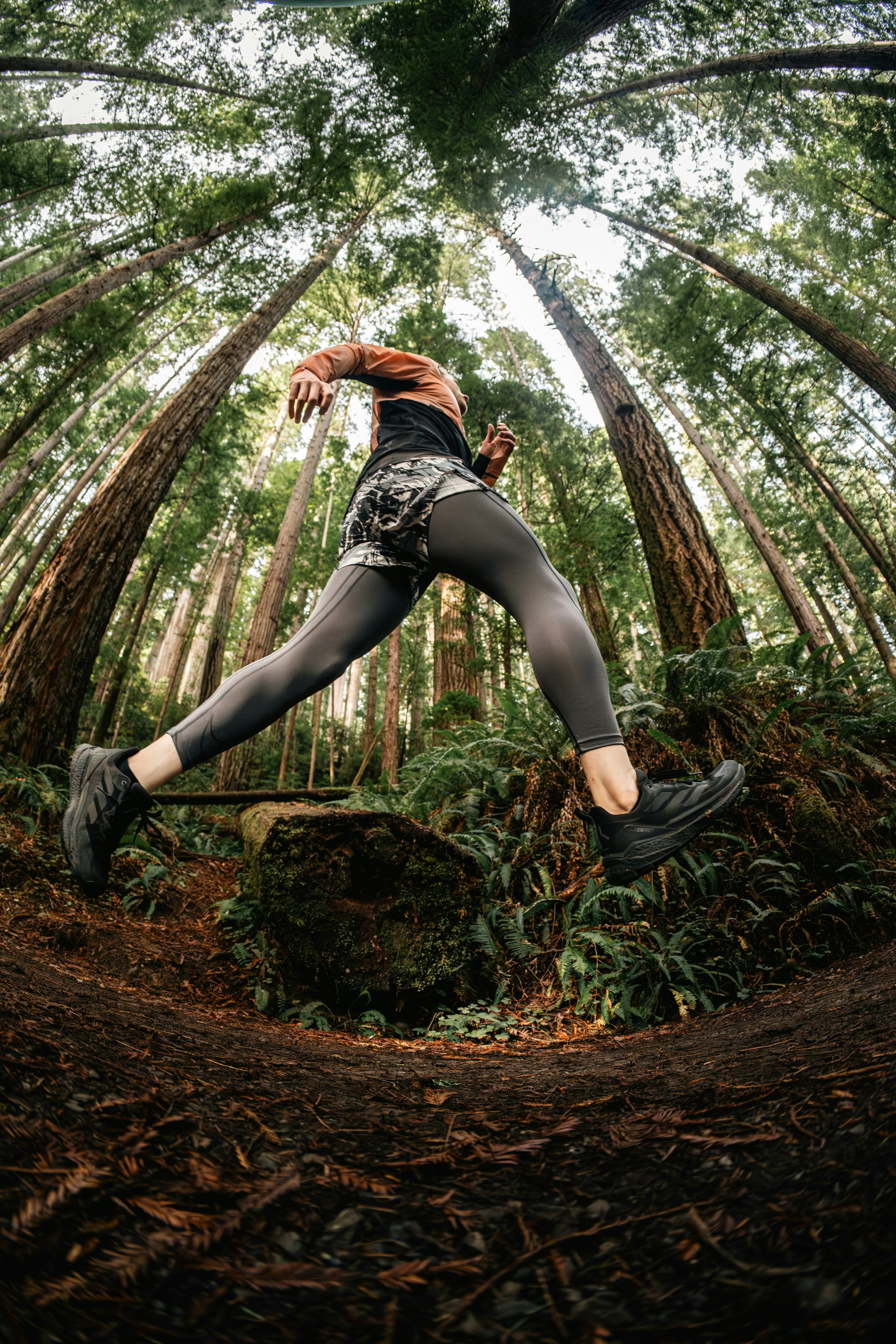 Runner in motion